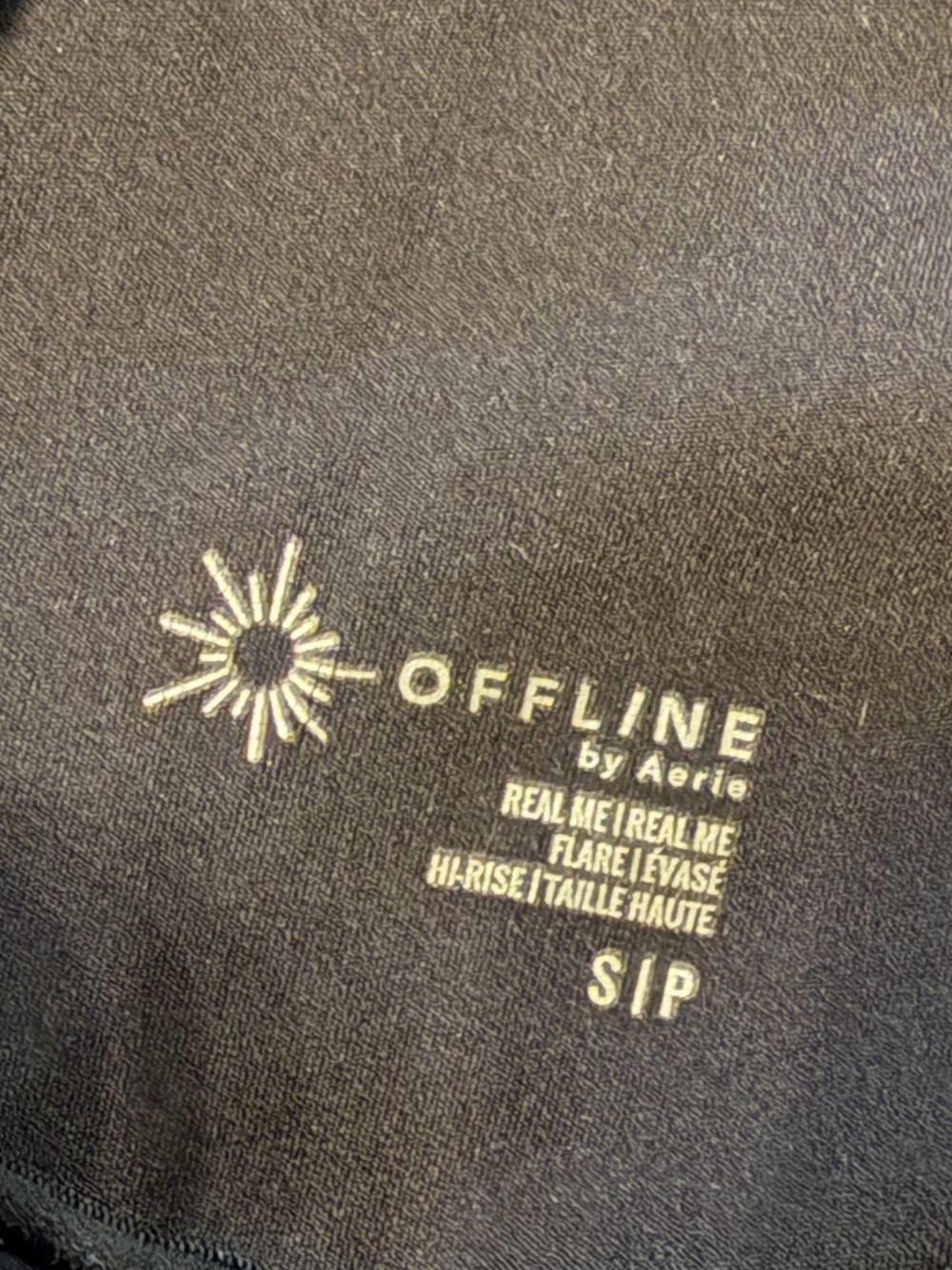 aerie offline Black Crossover High-Waist flare Leggings size small - Picture 8 of 8